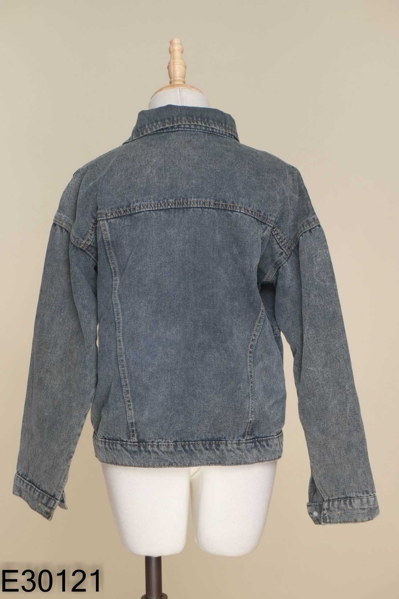Áo jeans xám trơn
