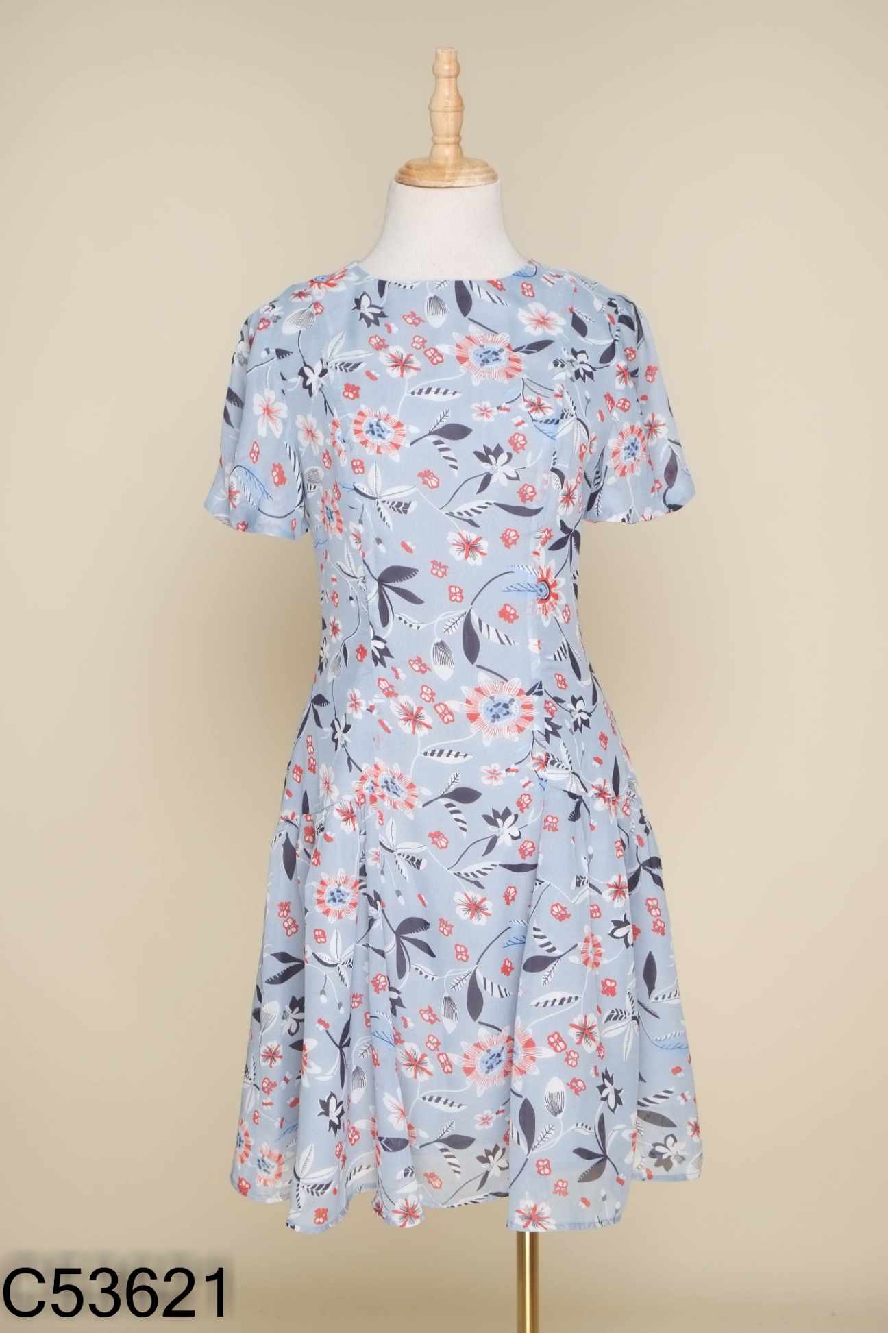 Váy OLV BOUTIQUE xanh hoa