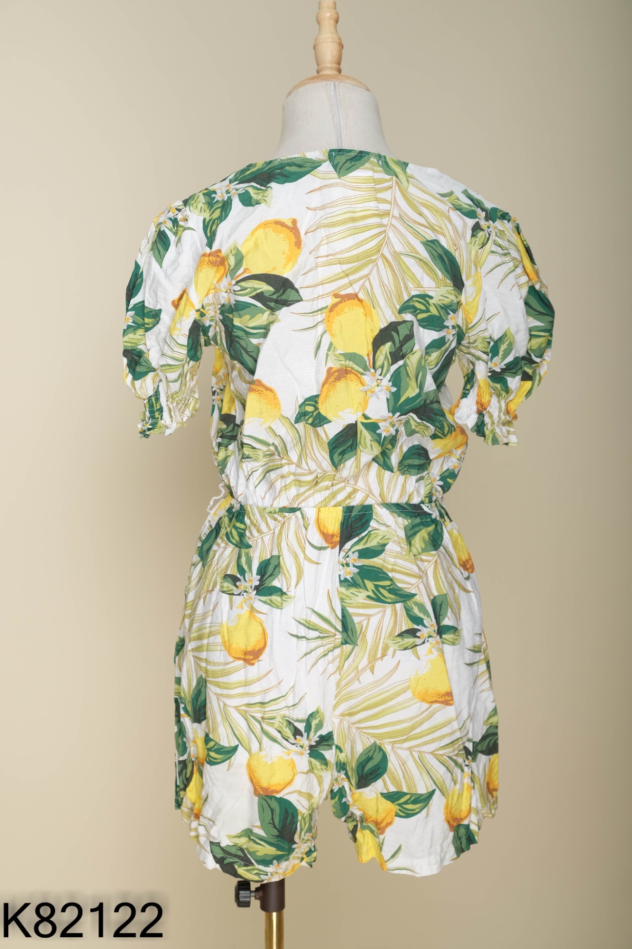 Jumpsuits LIIN trắng họa tiết xanh