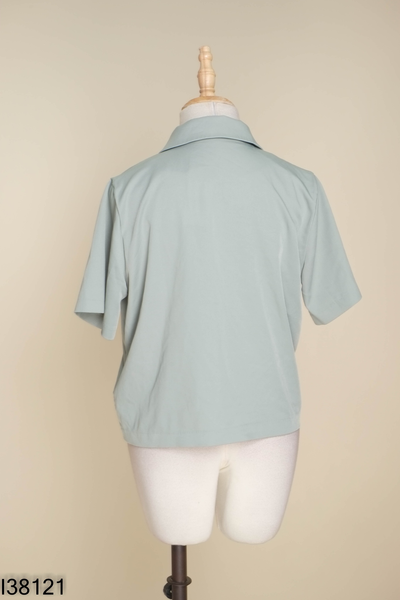 Áo xanh cổ vest