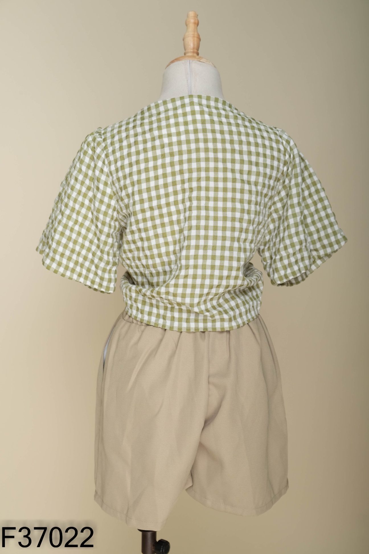 SET Áo xanh kẻ caro + quần shorts