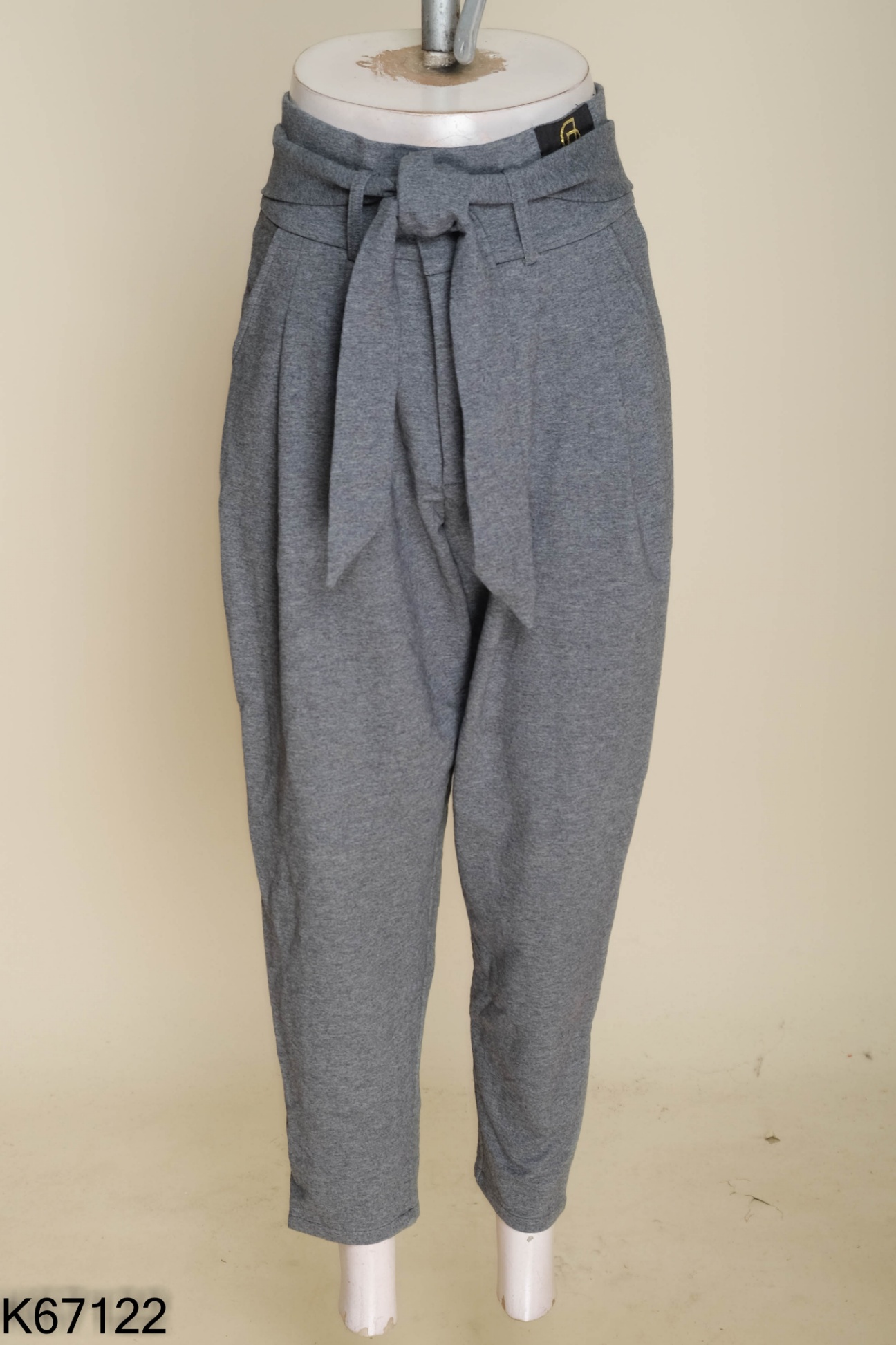 Quần baggy xám trơn