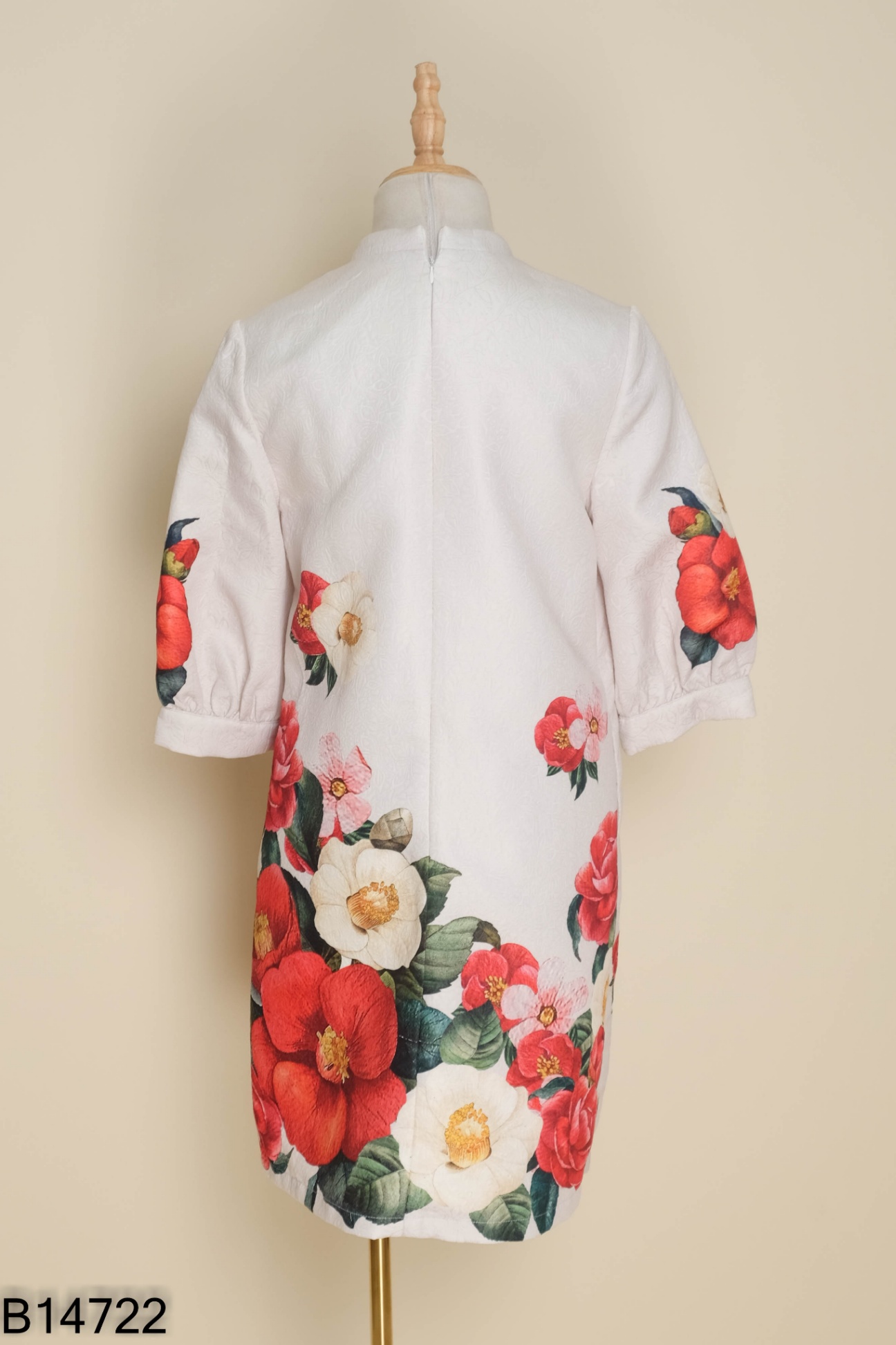 Váy be hoa ADORE DRESS cổ tàu