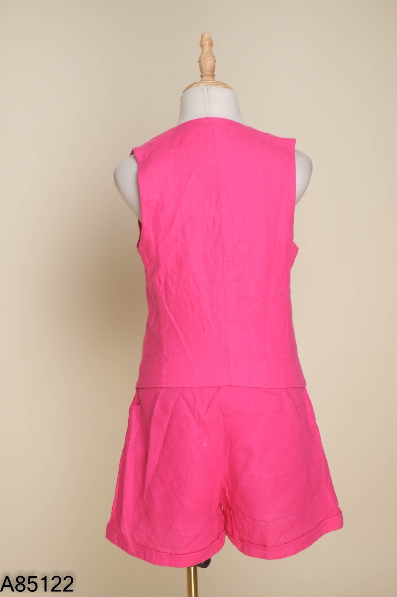Set MANGO hồng áo gile + quần shors (áo sz M, quần sz S)