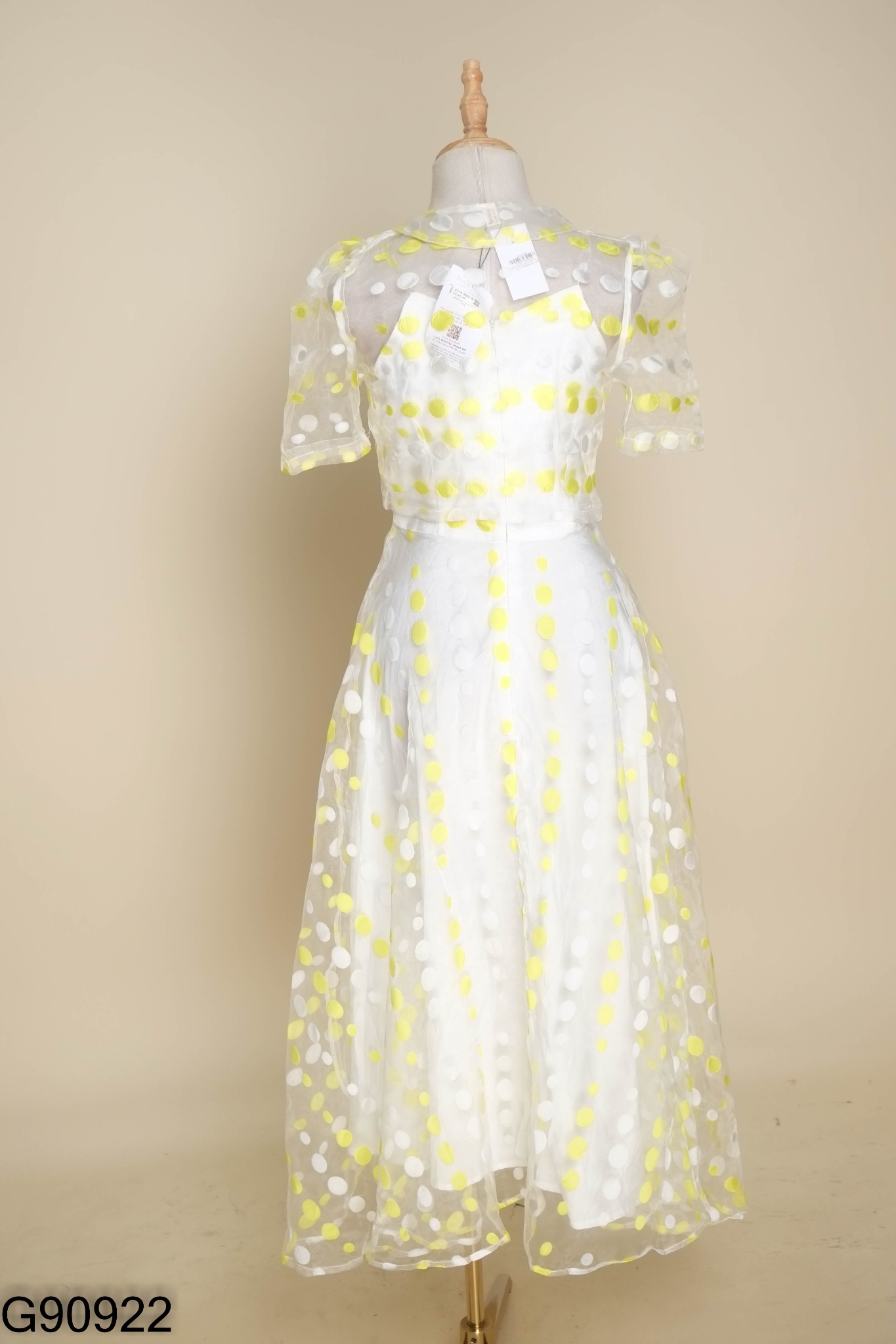 NEWTAG Set LEO'S WEARNING voan chấm bi áo + váy