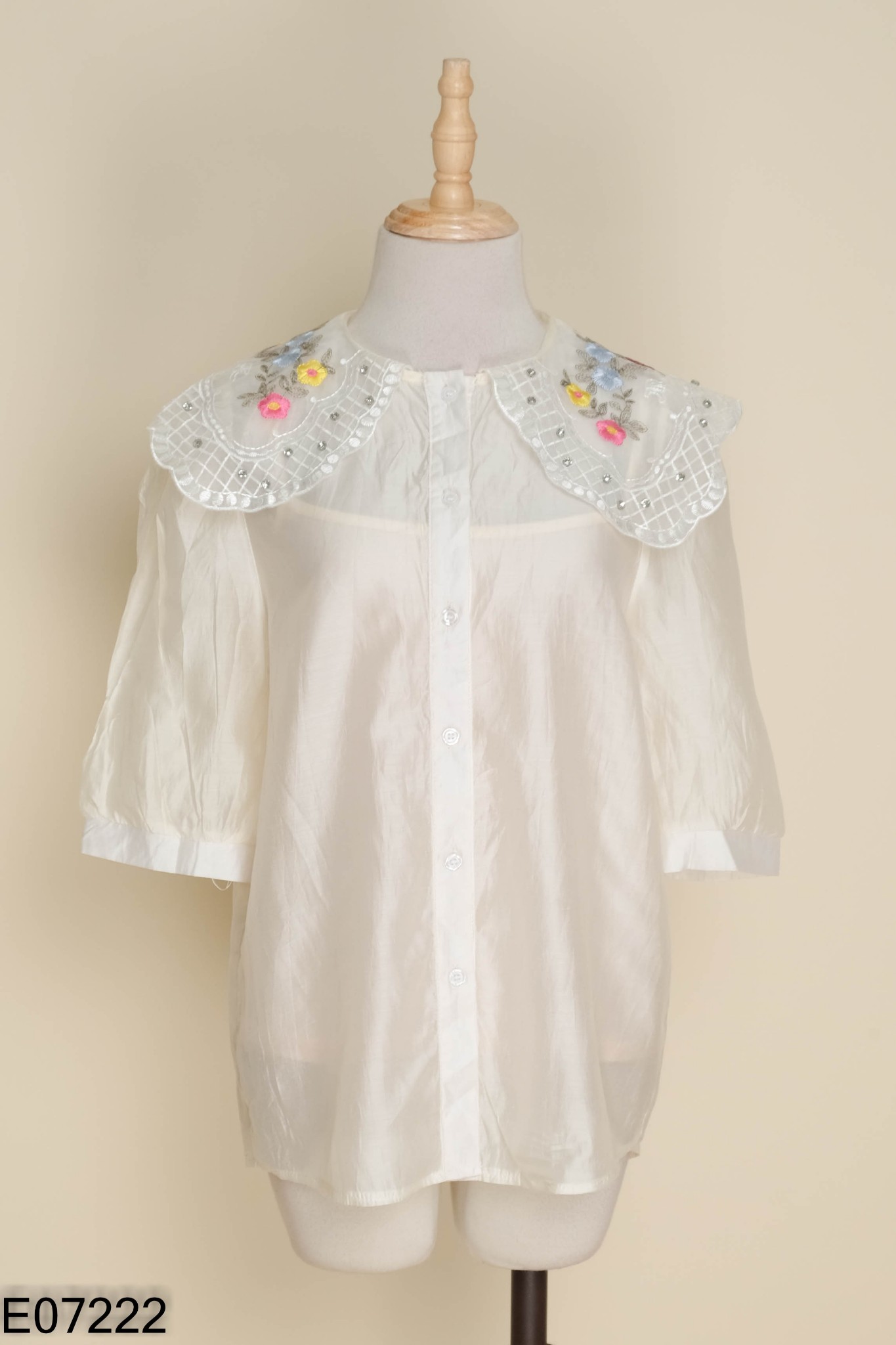 SET Áo be cổ bèo + lót hai dây
