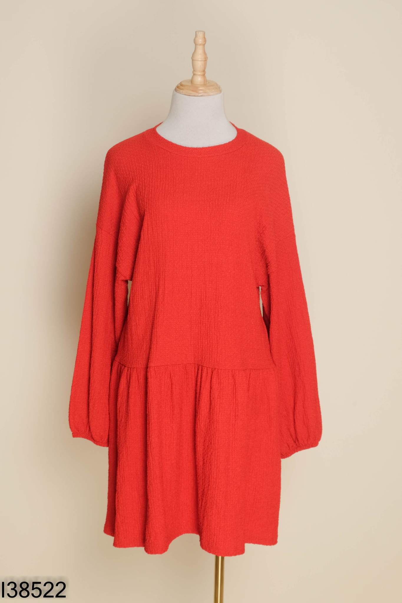 Váy đỏ BERSHKA dài tay