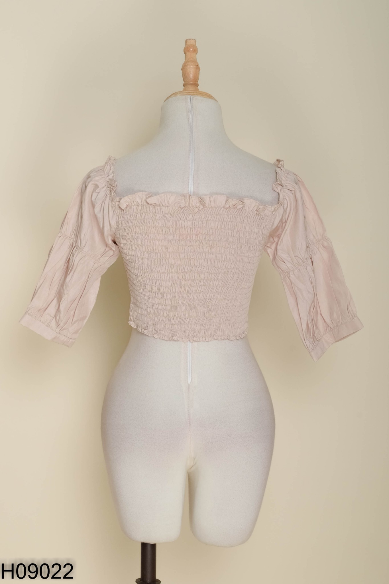 NEWTAG Áo croptop nâu be