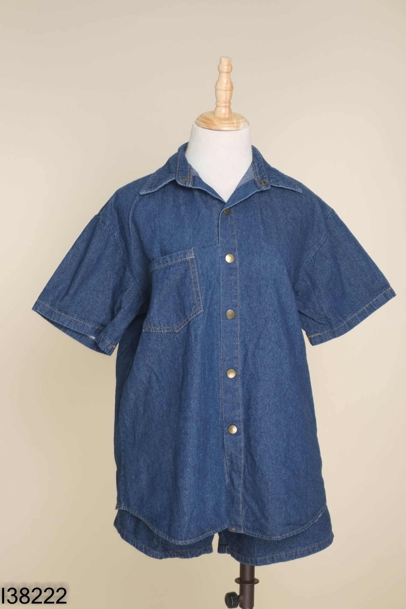 SET jeans xanh áo sơ mi + quần short