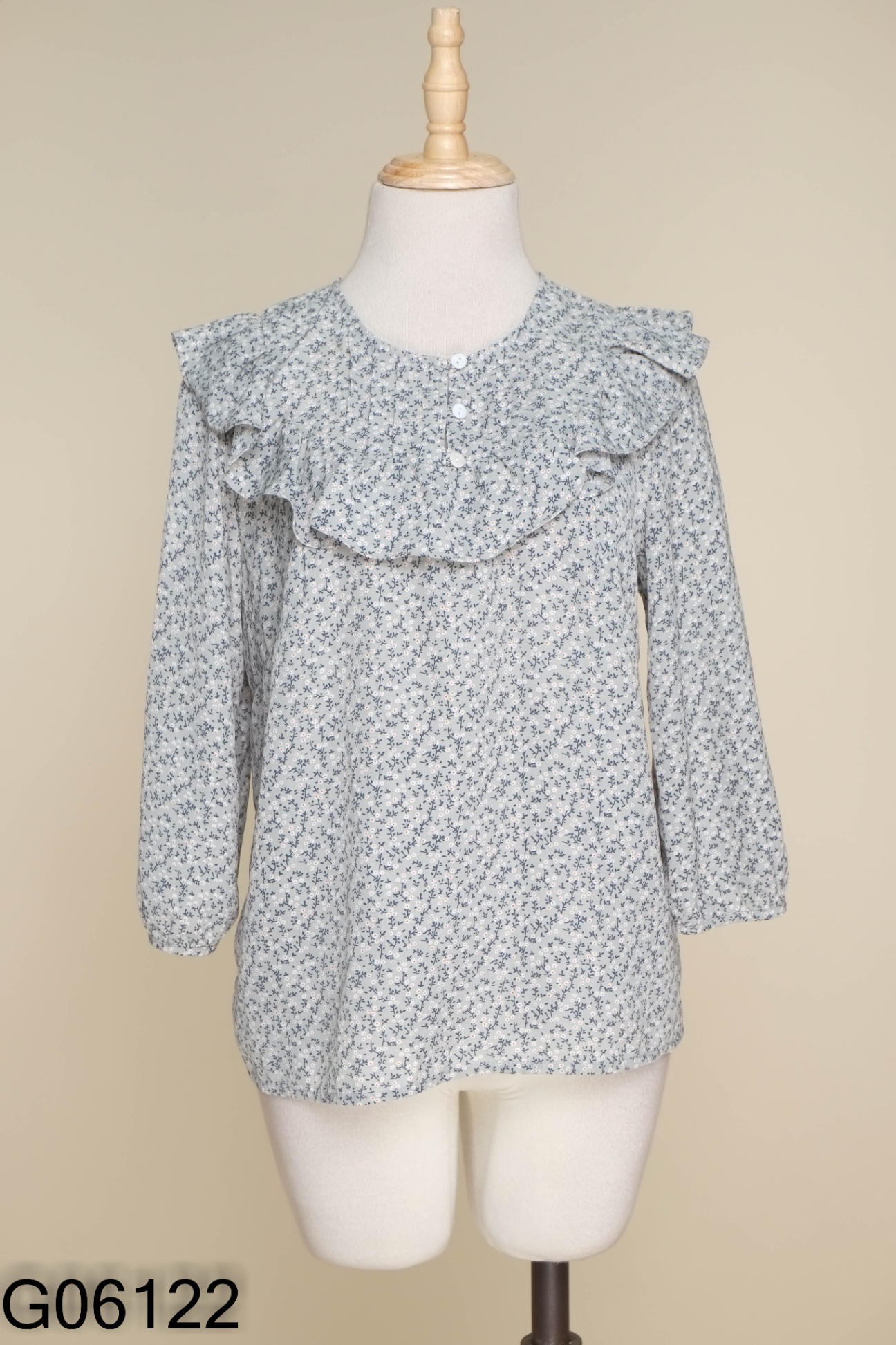 Áo ADORE DRESS xanh hoa nhí