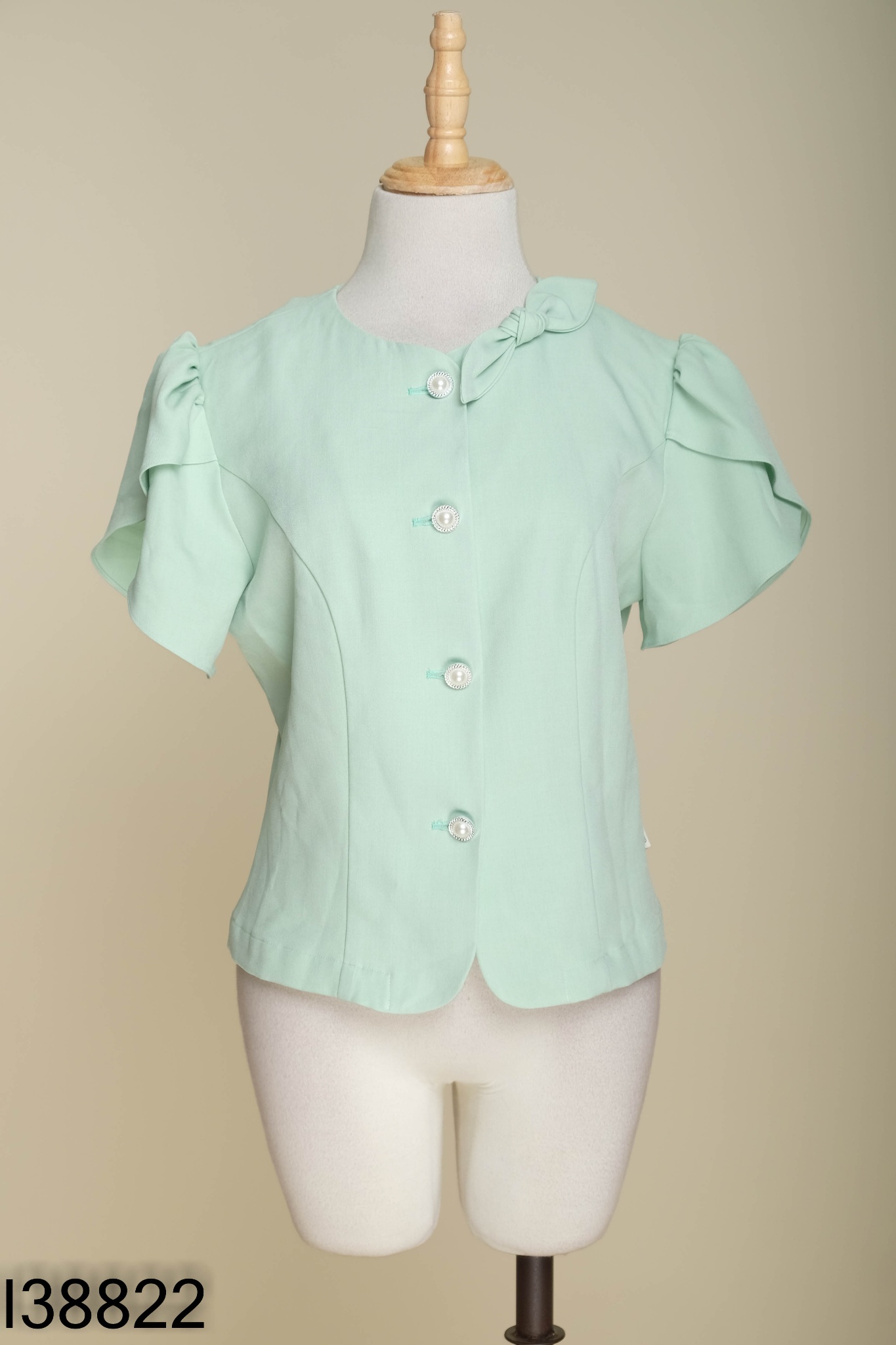 Áo CHIFFON xanh cúc ngọc