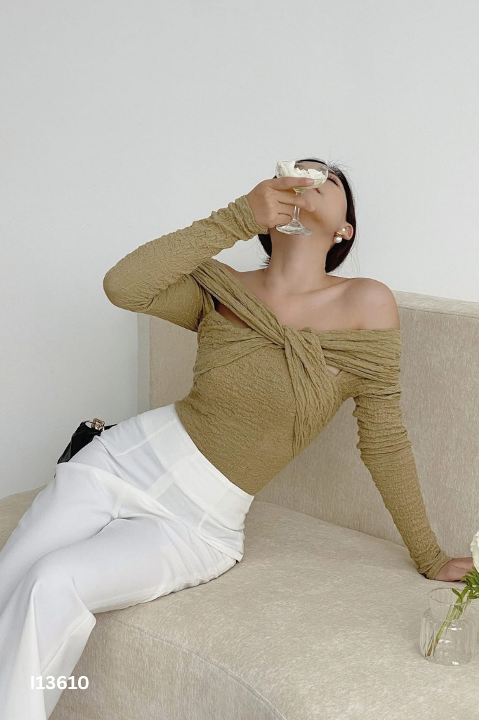 Áo RECHIC nâu xoắn