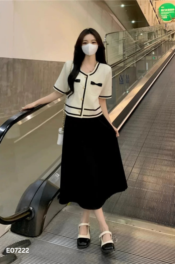 Áo be đính nơ