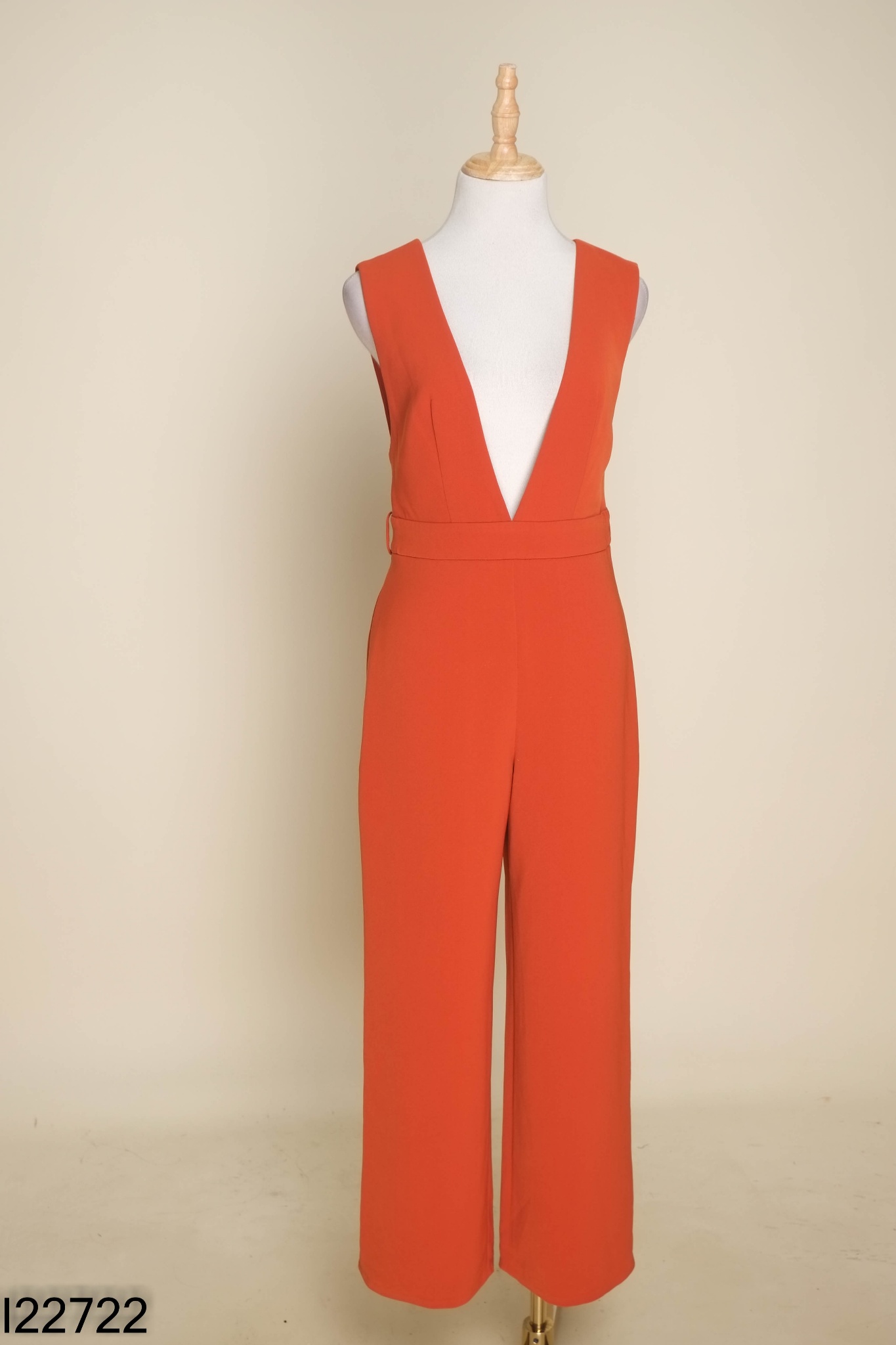 Jumpsuit 7AM cam nâu trơn