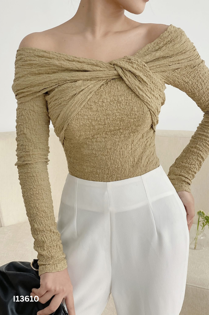 Áo RECHIC nâu xoắn