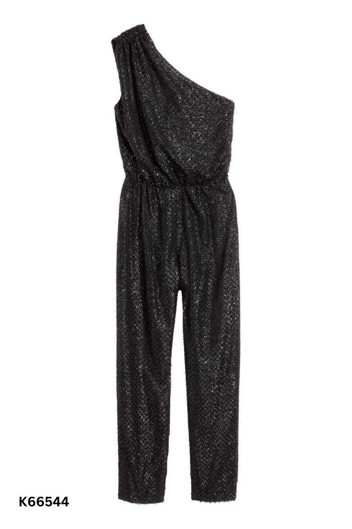 Jumpsuits HM đen lệch vai