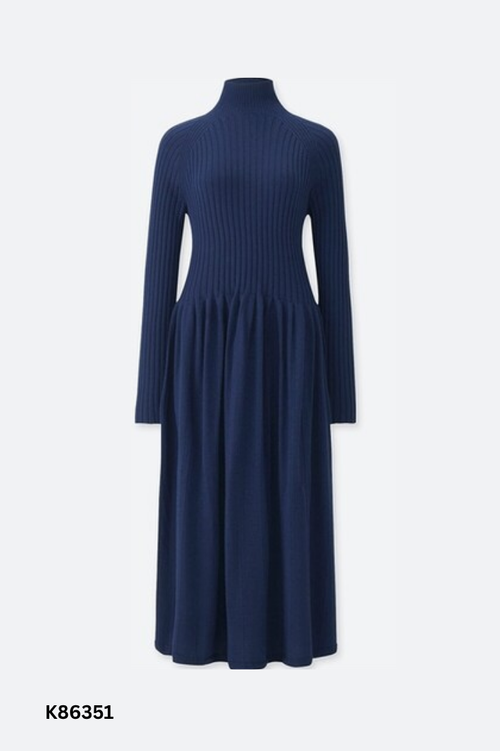 Váy len UNIQLO xanh than