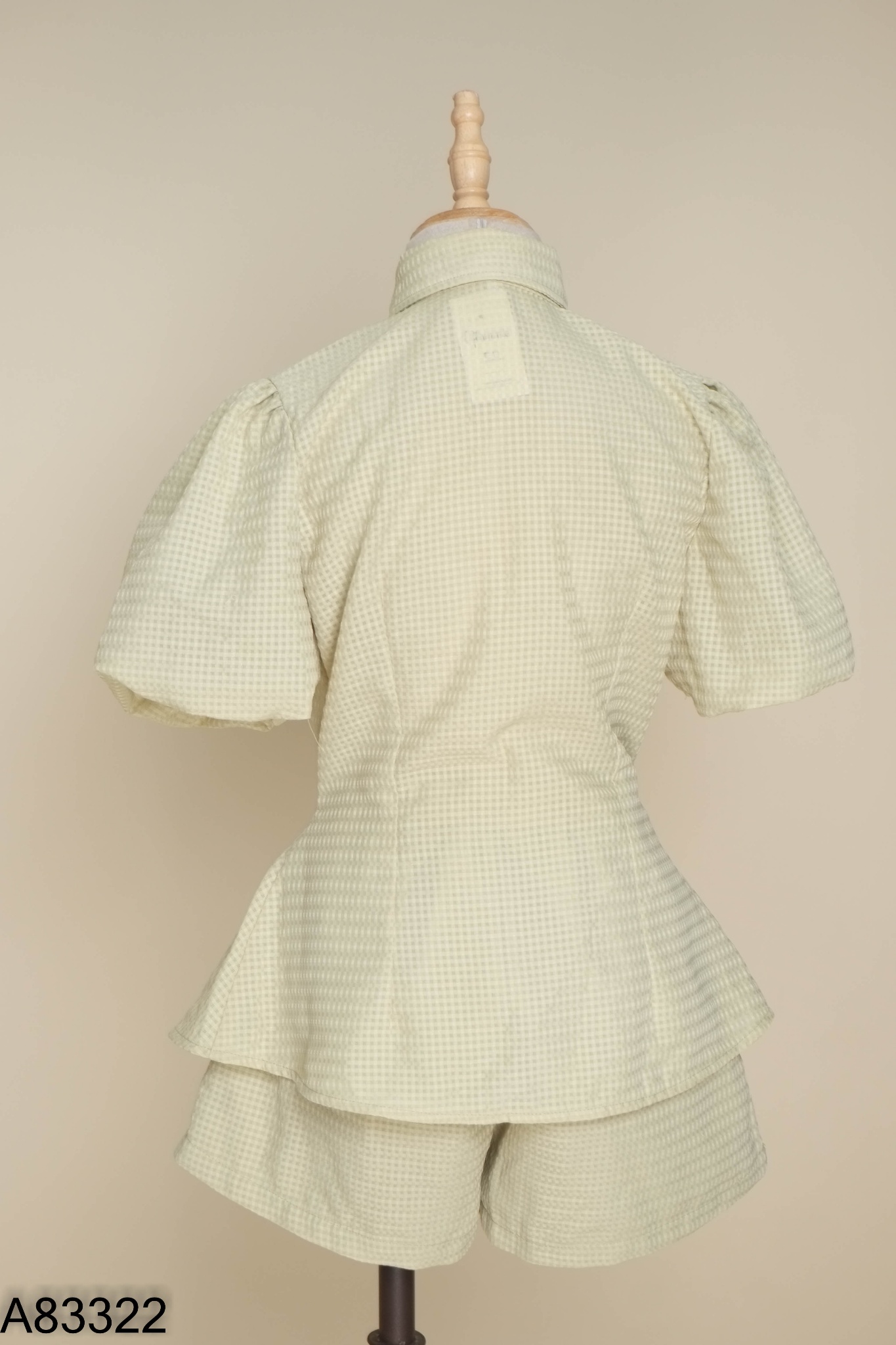 SET Áo xanh cổ sơ mi + quần short