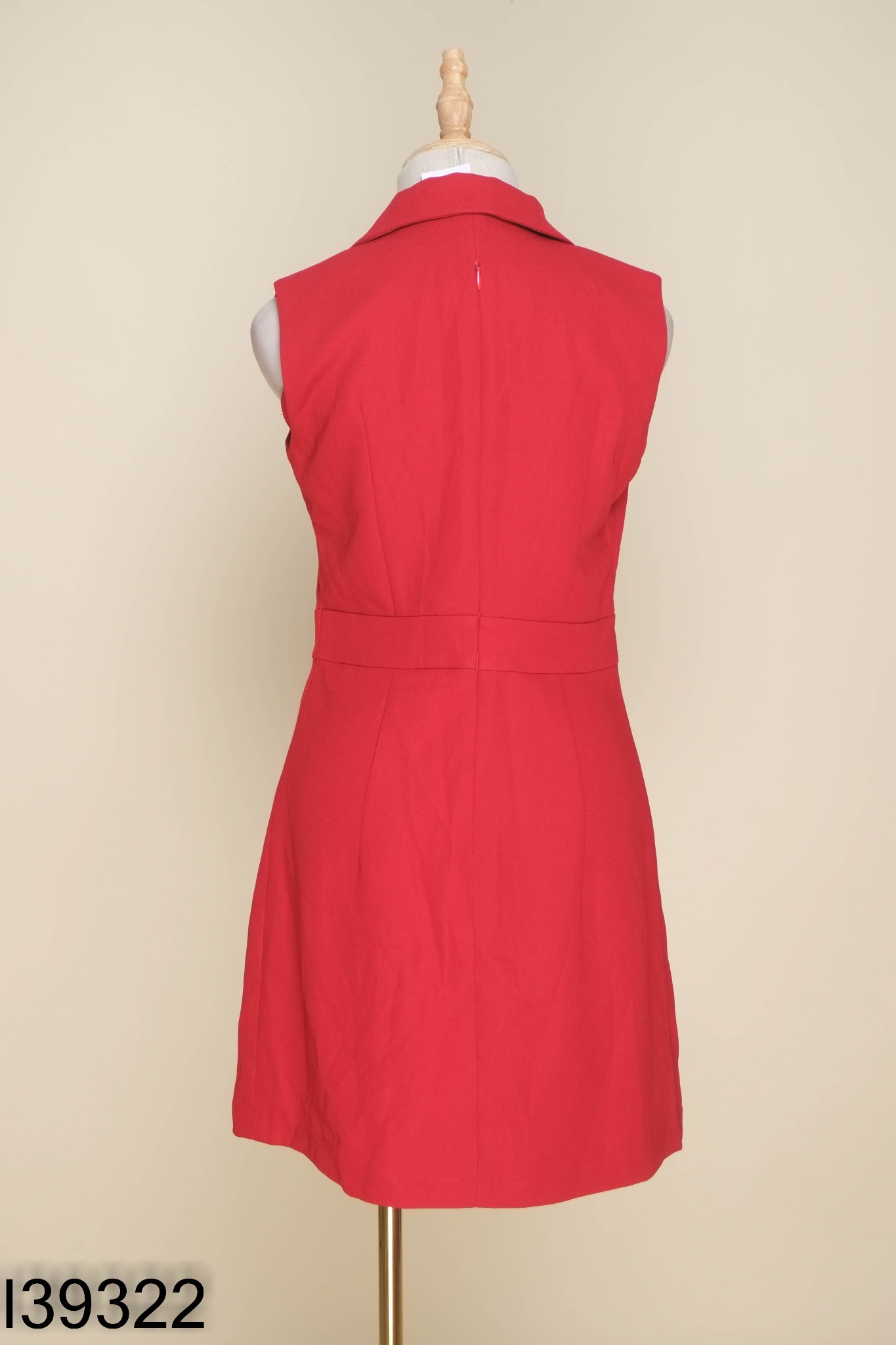 Váy ZICBI đỏ cổ vest