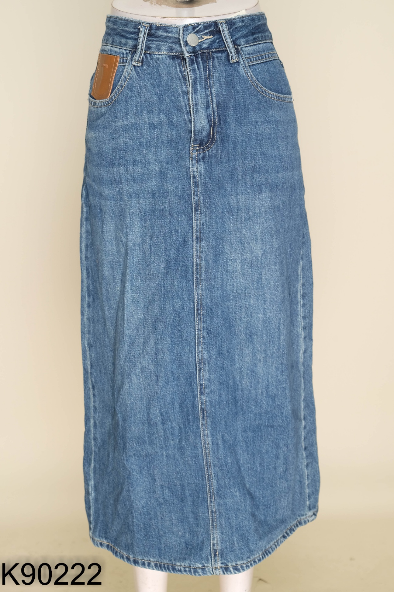 Chân váy jeans xanh