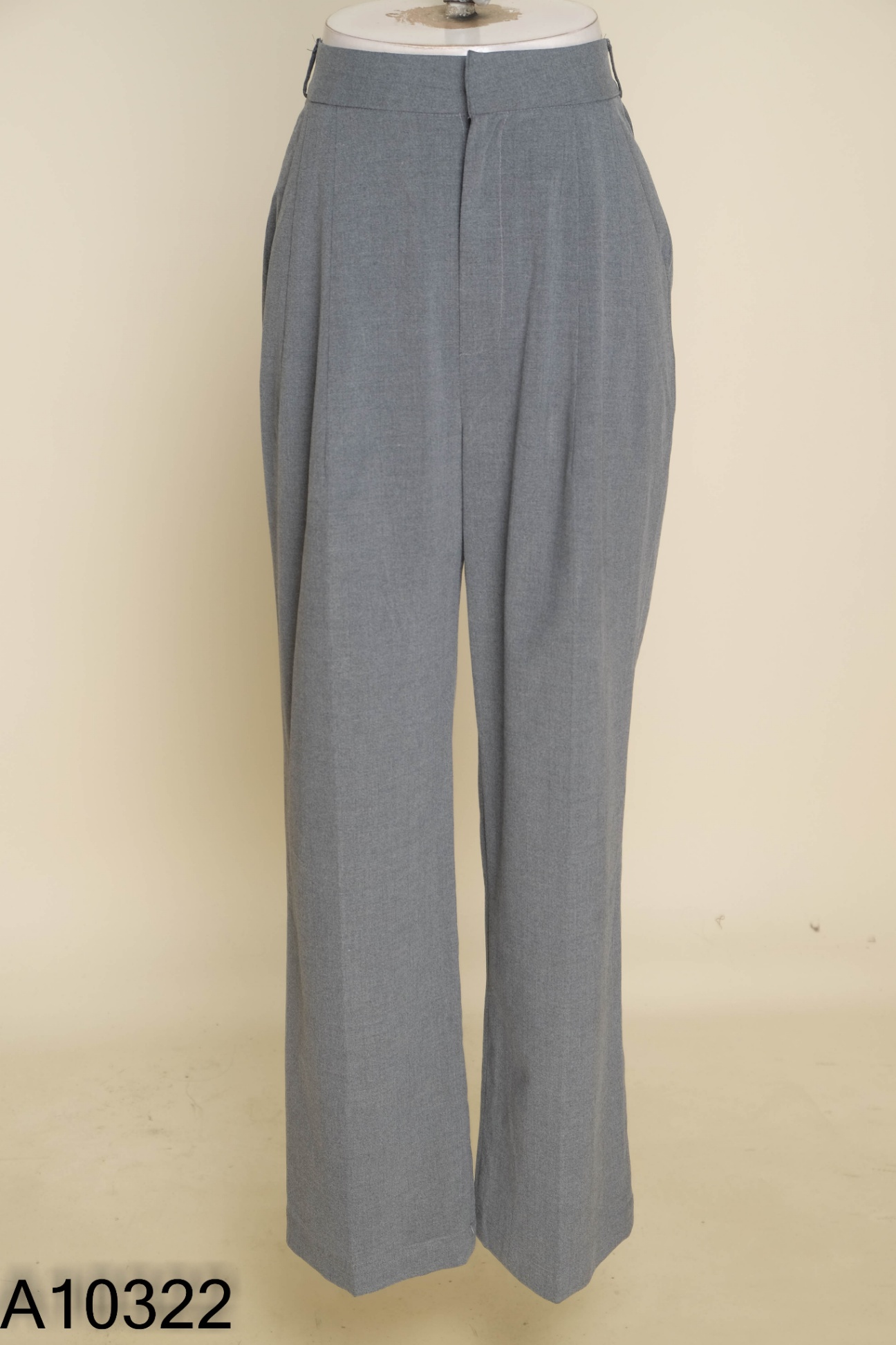 Quần LAMELLA culottes vải xám