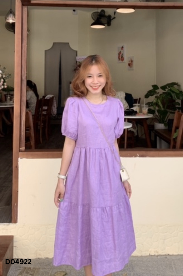Váy đũi tím trơn