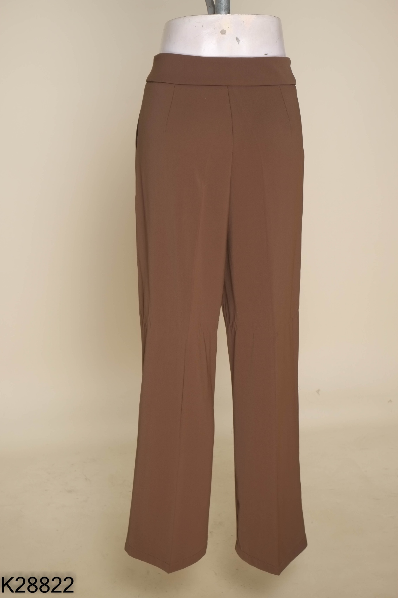 Quần culottes vải nâu đất