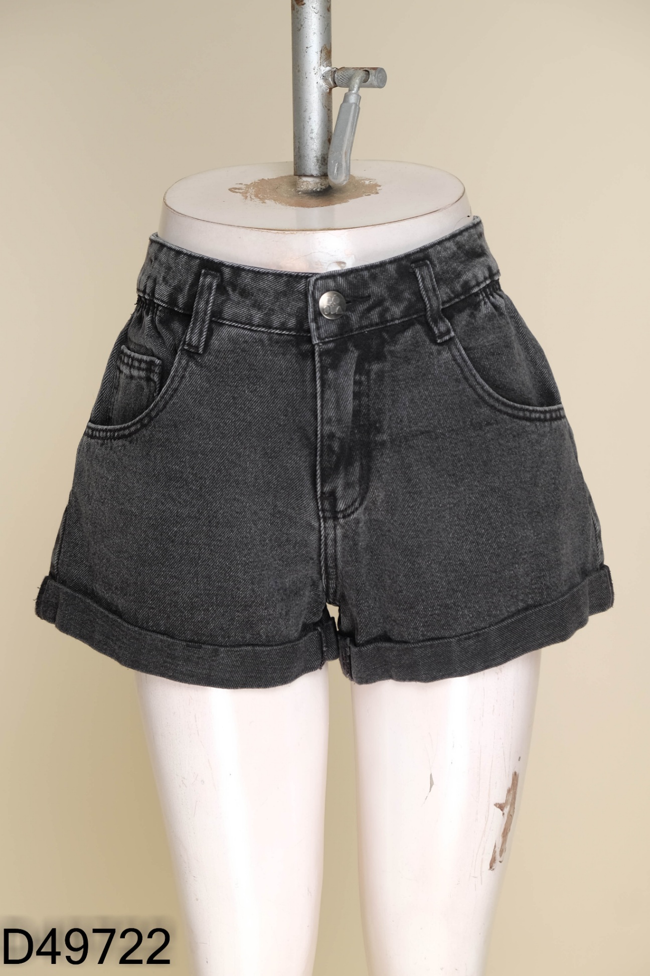 Quần shorts BÒ SỮA jeans xám