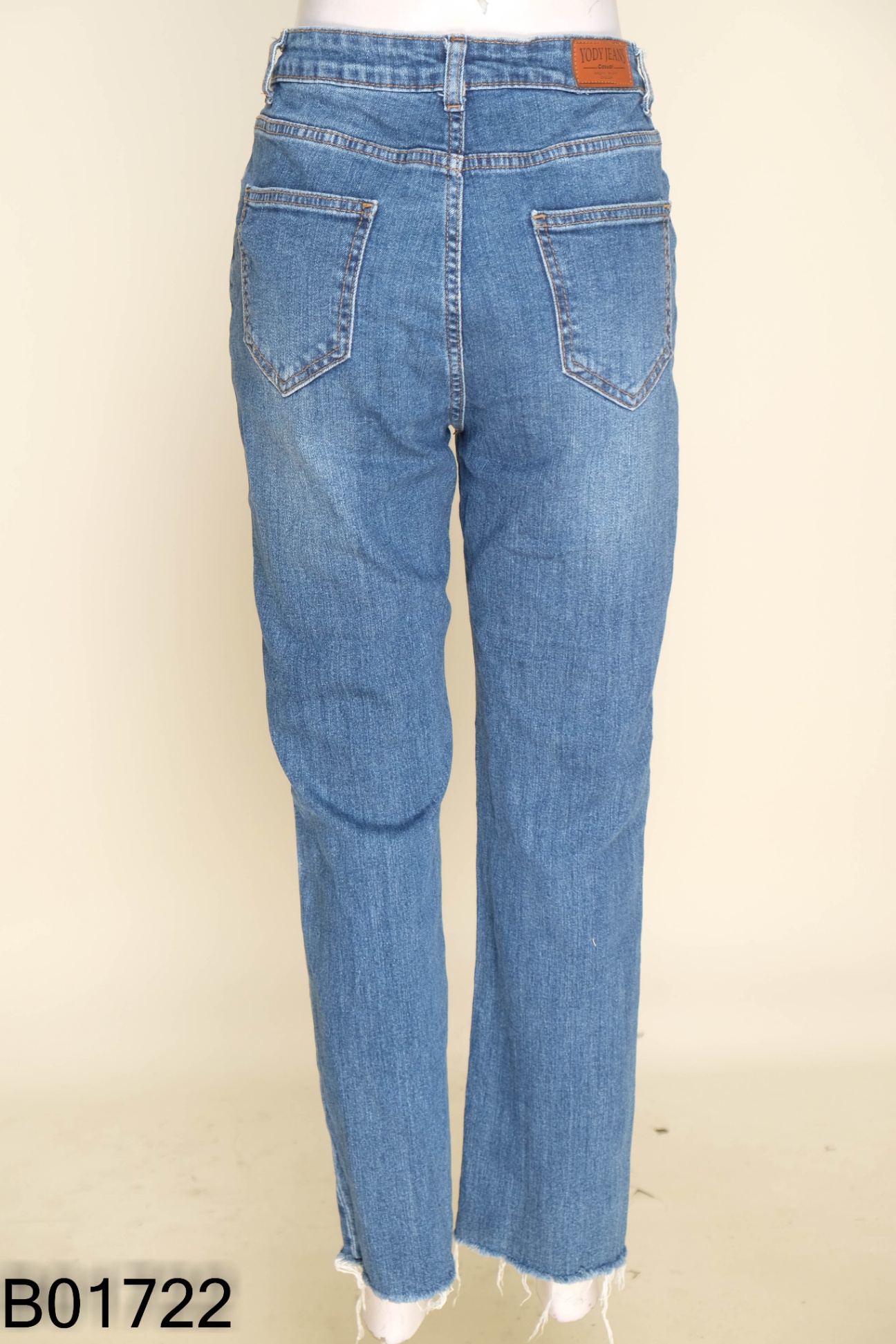 Quần YODY jeans xanh tua rua
