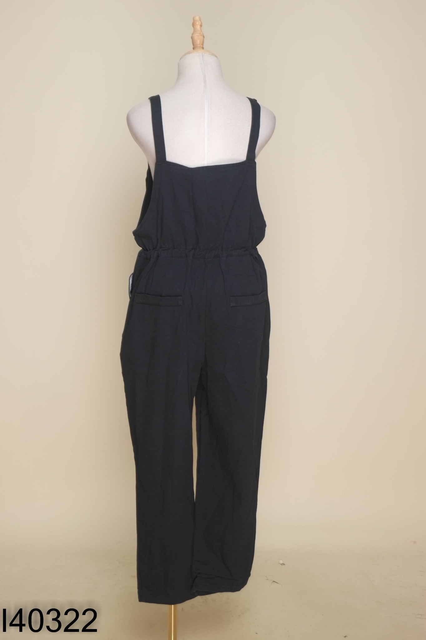 Jumpsuits jeans đen trơn