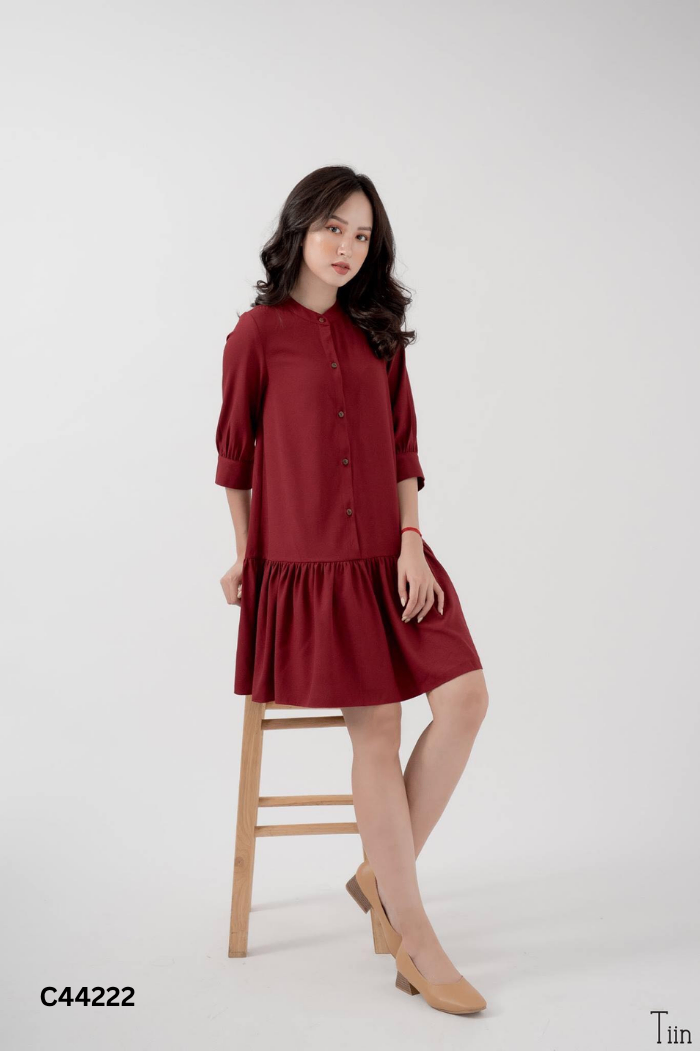 Váy TIIN đỏ suông đuôi cá