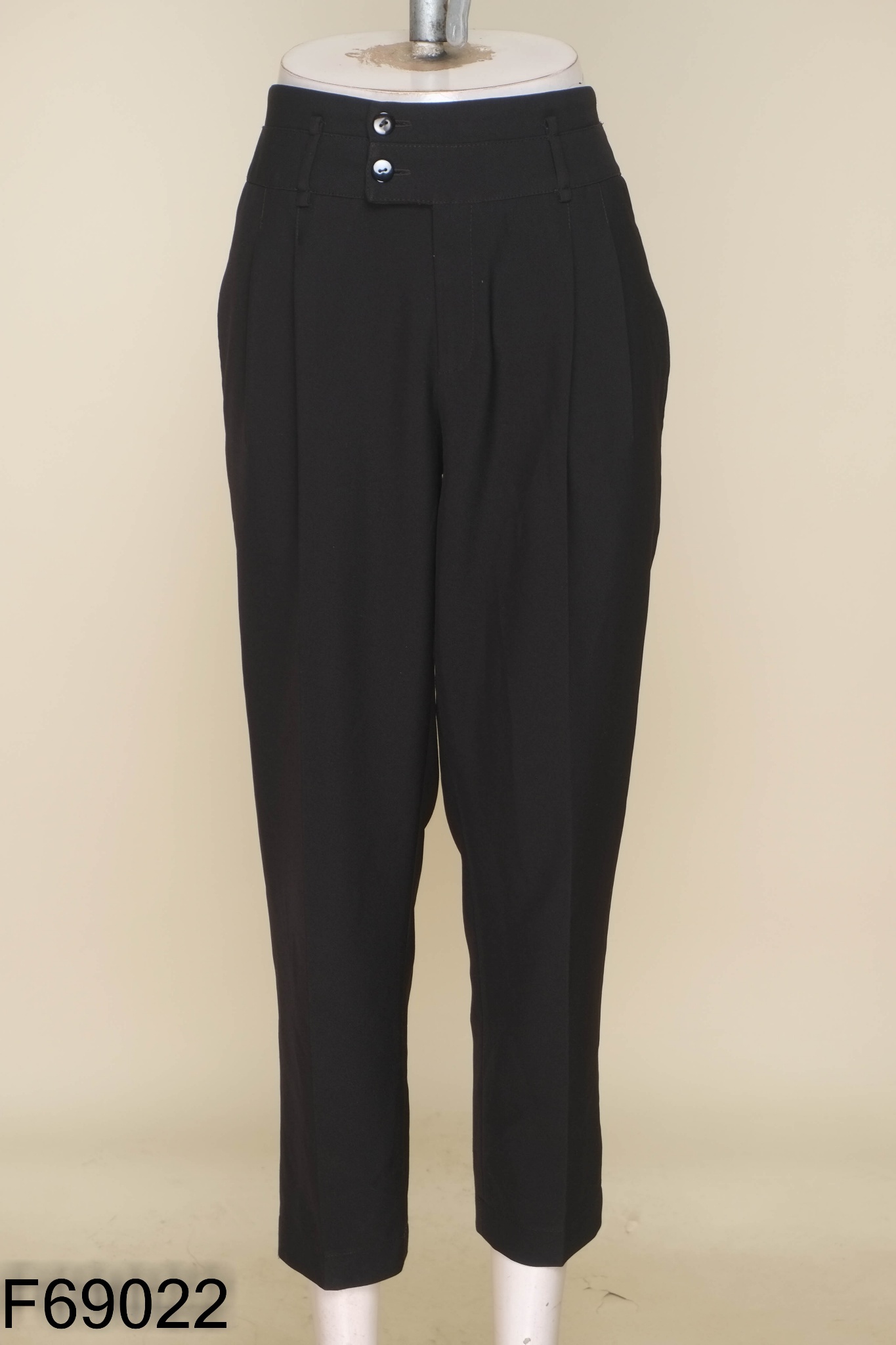Quần MIANA baggy vải đen