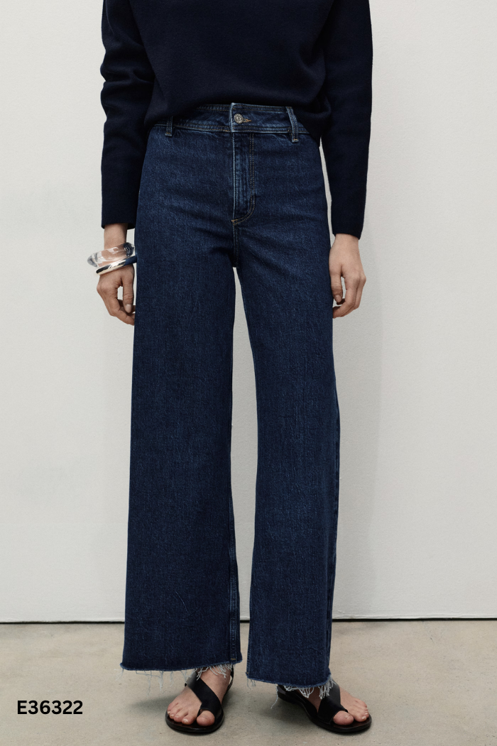 Quần MANGO(cắt tag) jeans xanh đậm