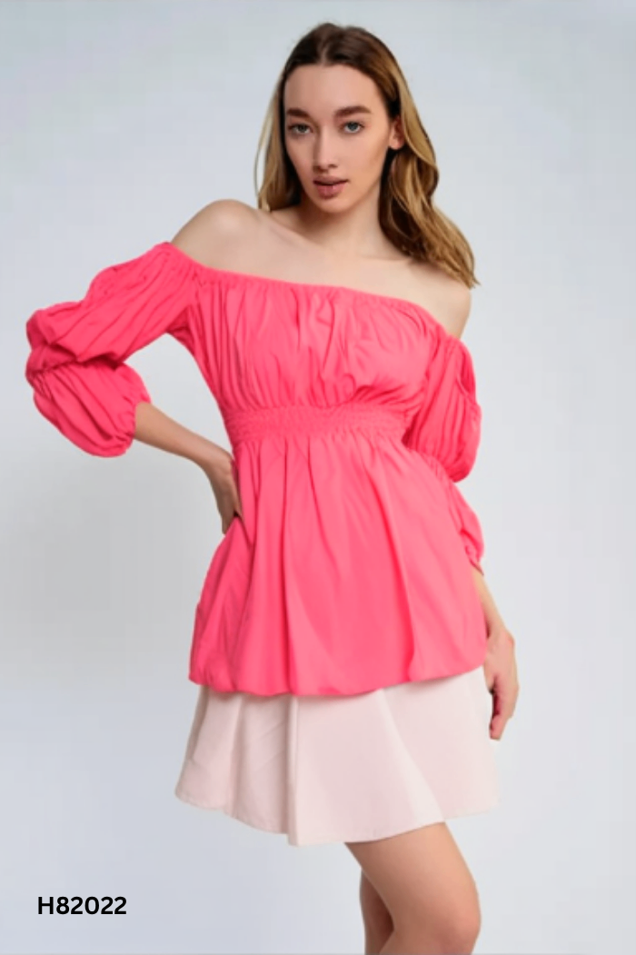 Set Áo hồng đậm + chân váy