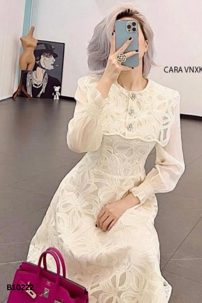 Váy H'ALLURE be phối ren