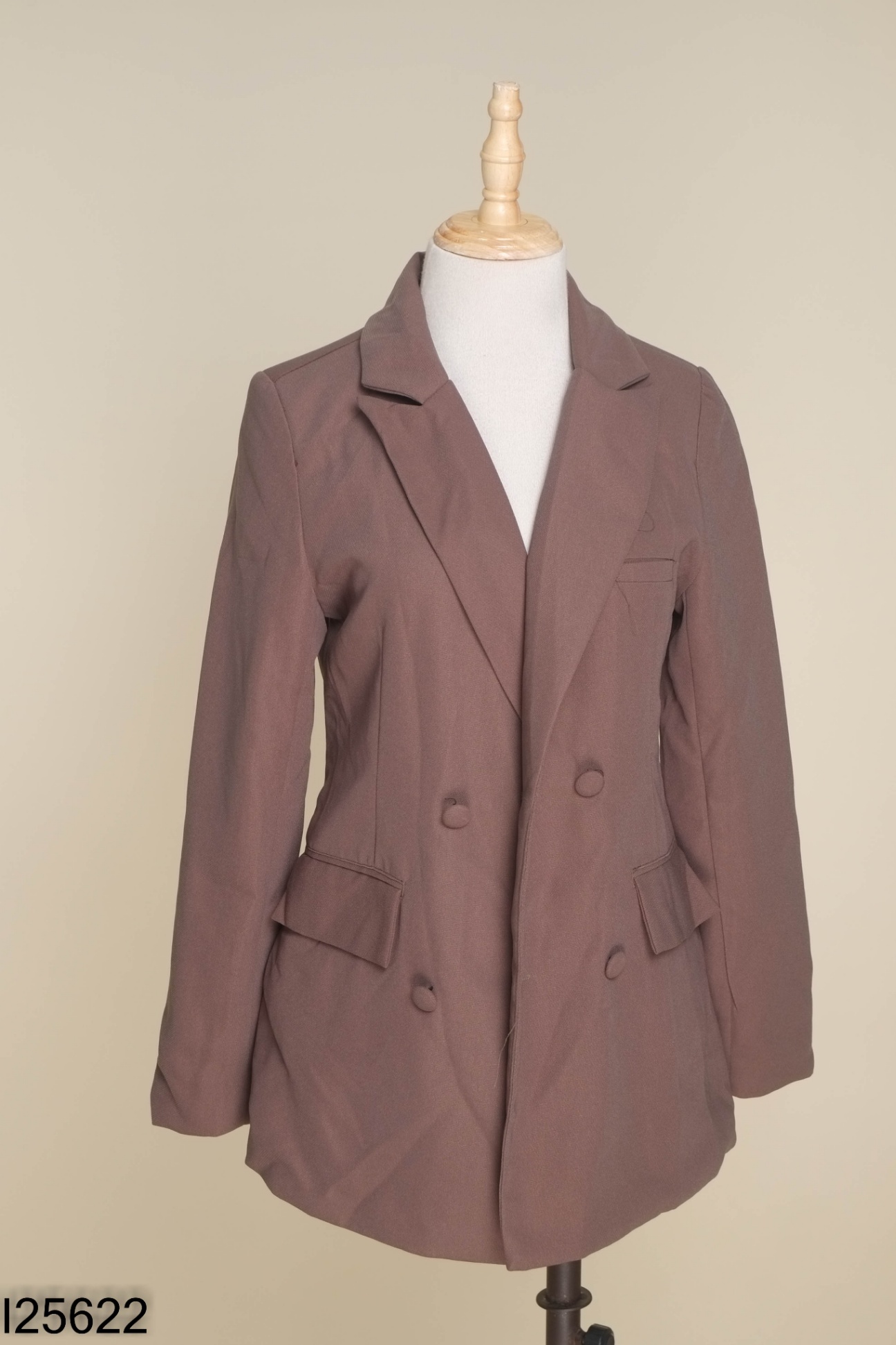 NEWTAG Blazer nâu trơn