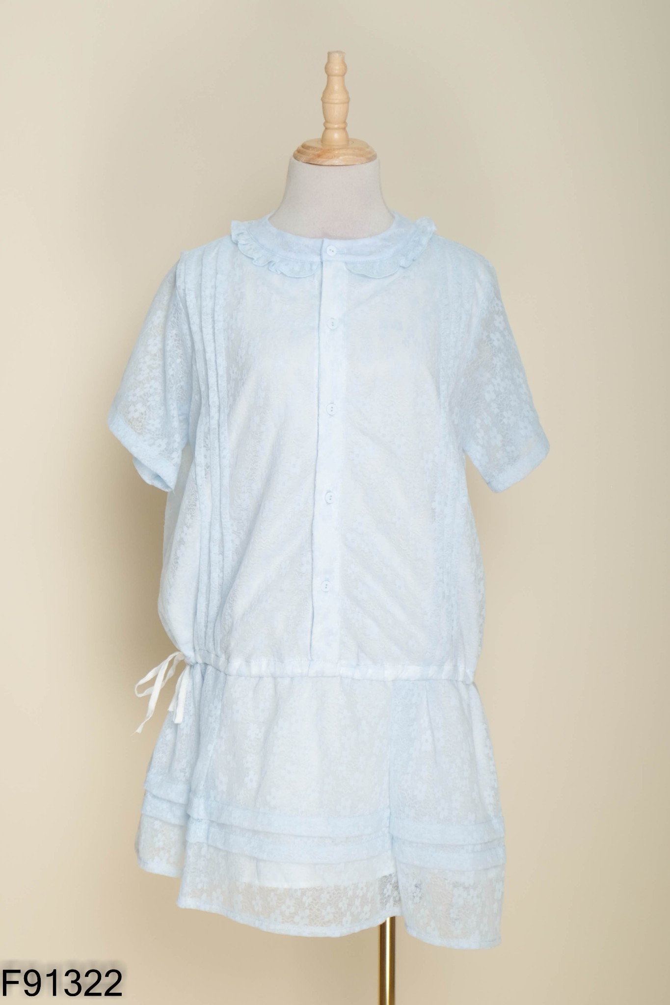 Váy KÂY STORE xanh hoạ tiết (kèm quần trong)