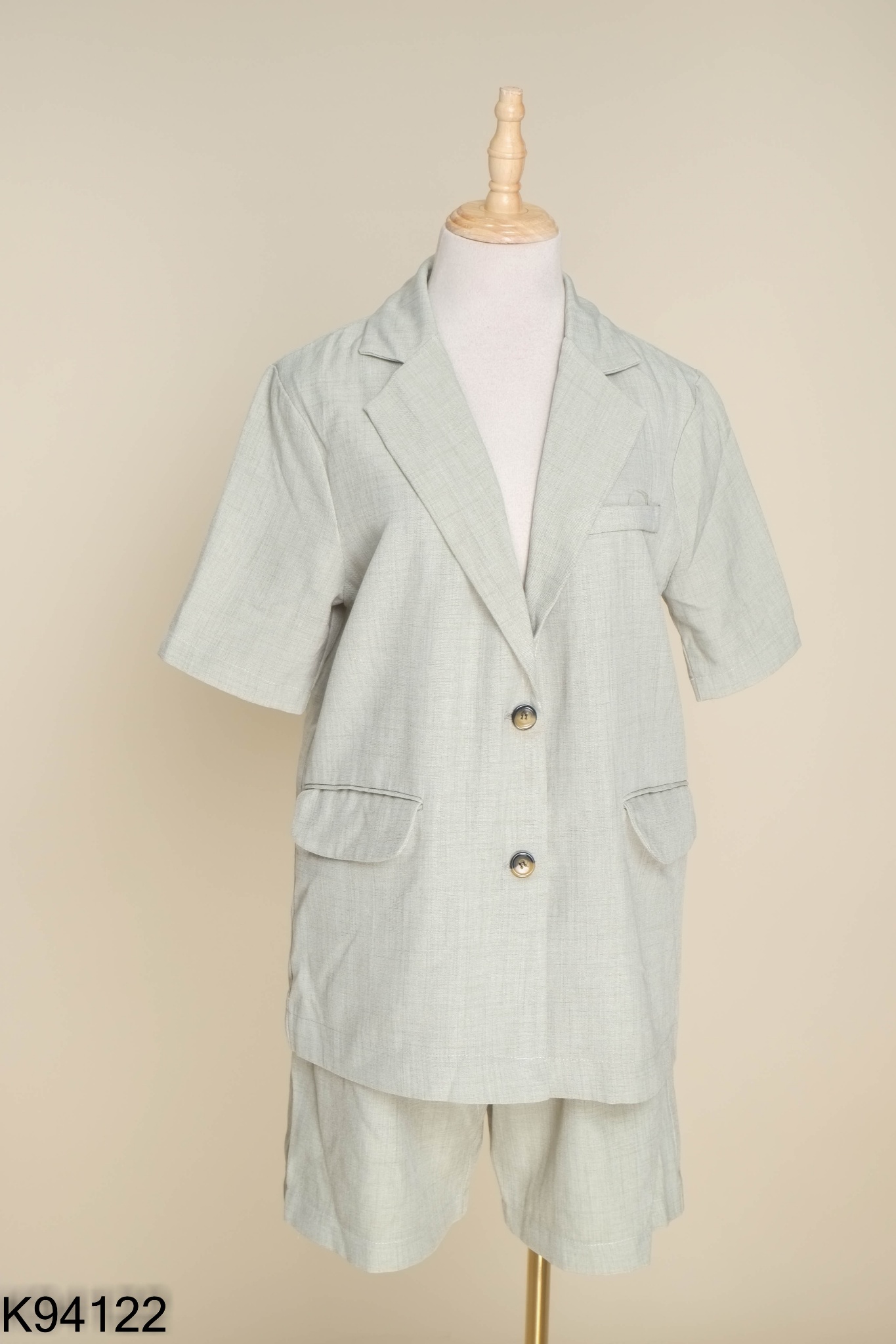 SET HIIN Blazer xanh trơn + quần short
