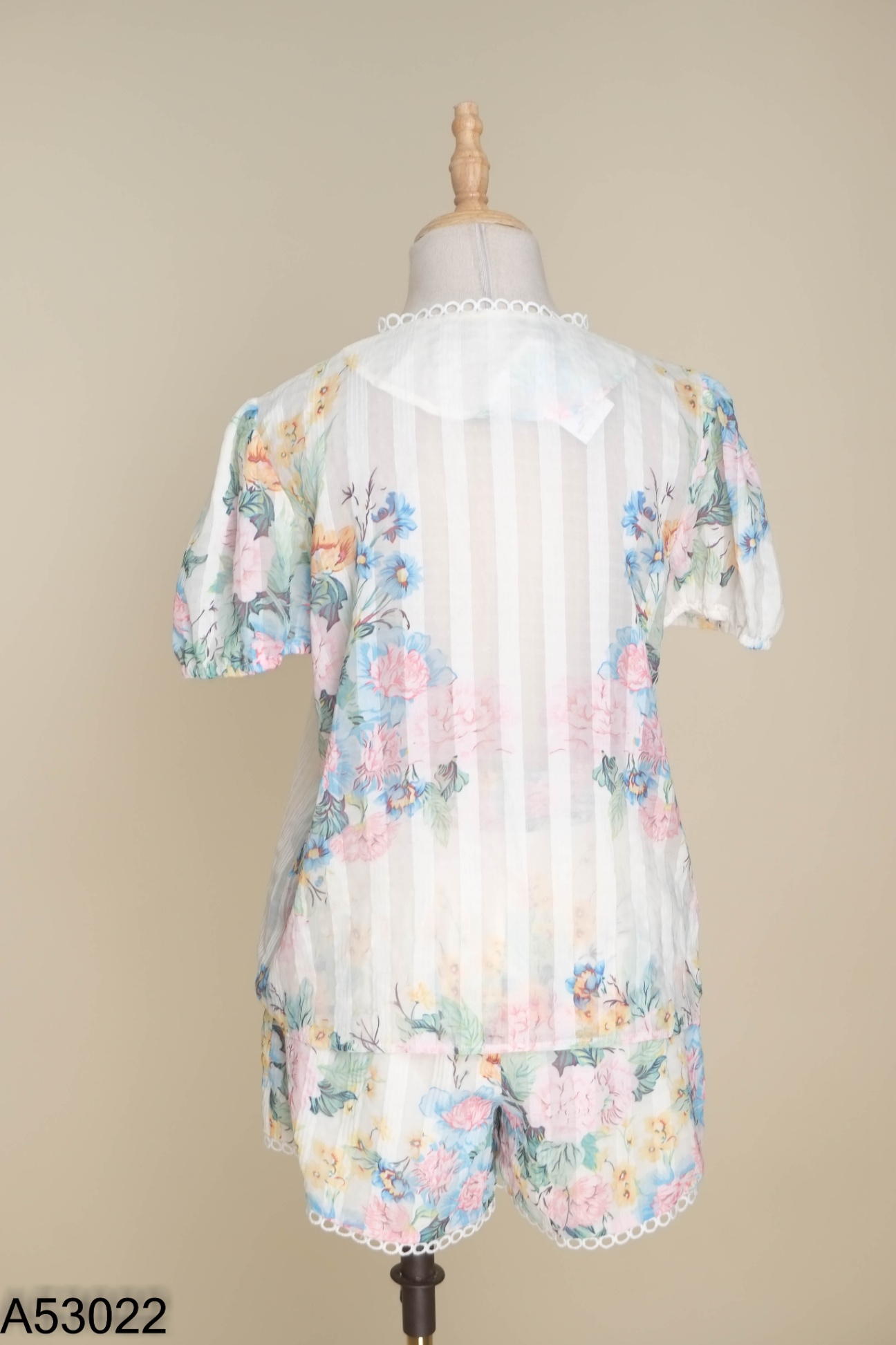 SET Áo voan be hoa hồng + quần short