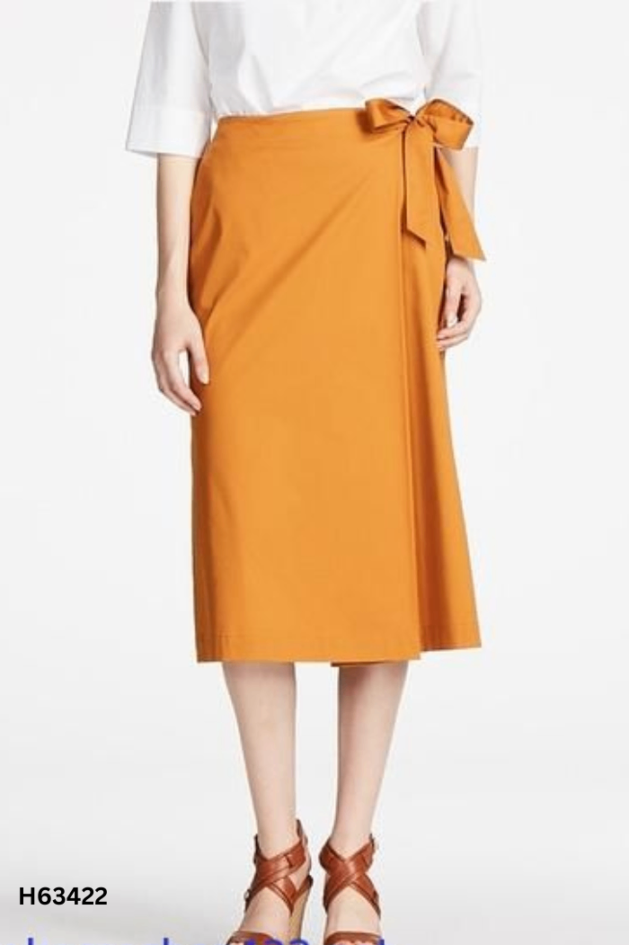 Quần giả váy UNIQLO nâu cam
