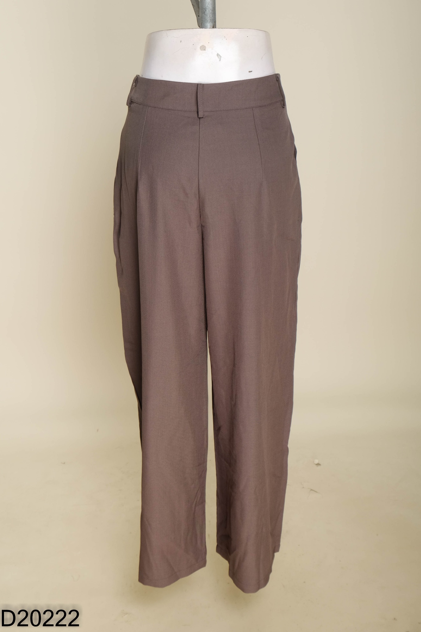 Quần culottes vải xám đậm