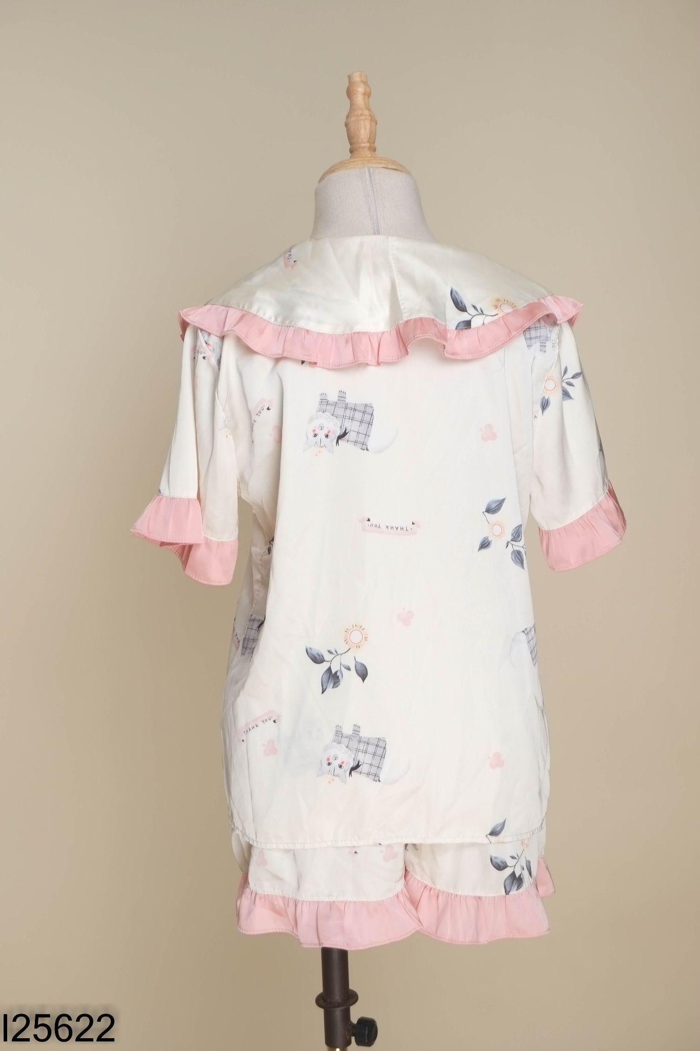 SET Đồ ngủ lụa be phối hồng