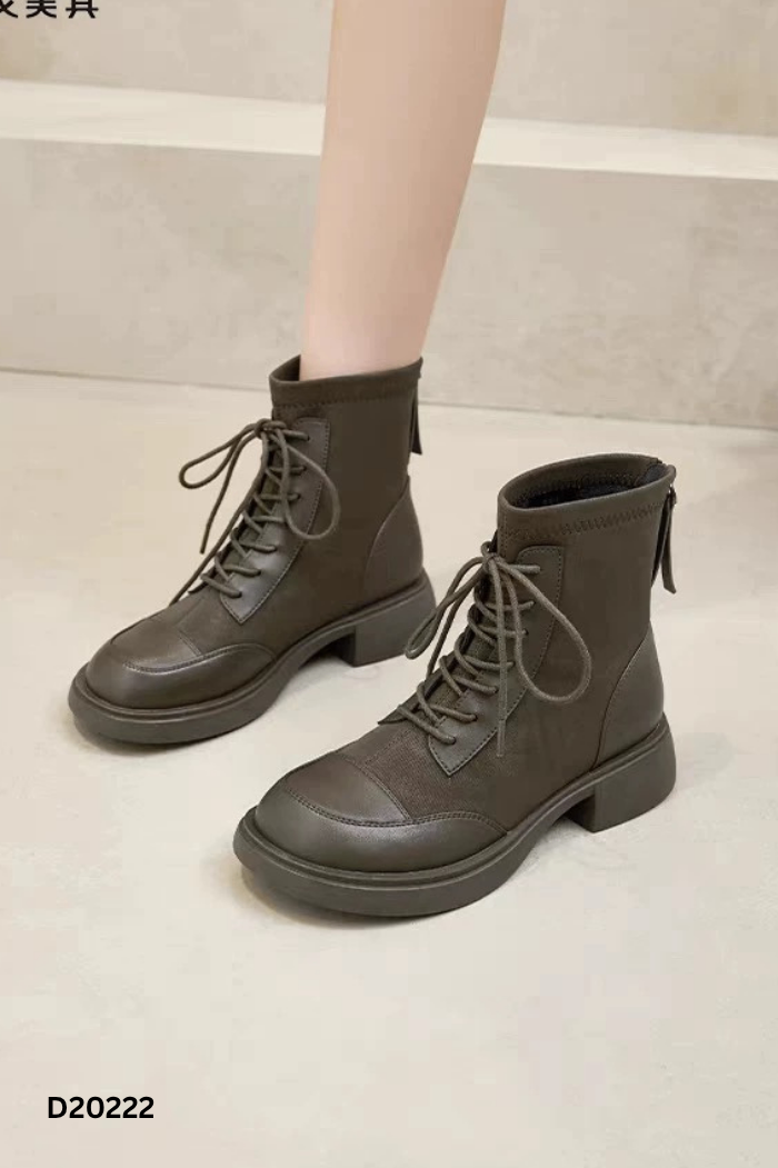 Boots da nâu cổ cao