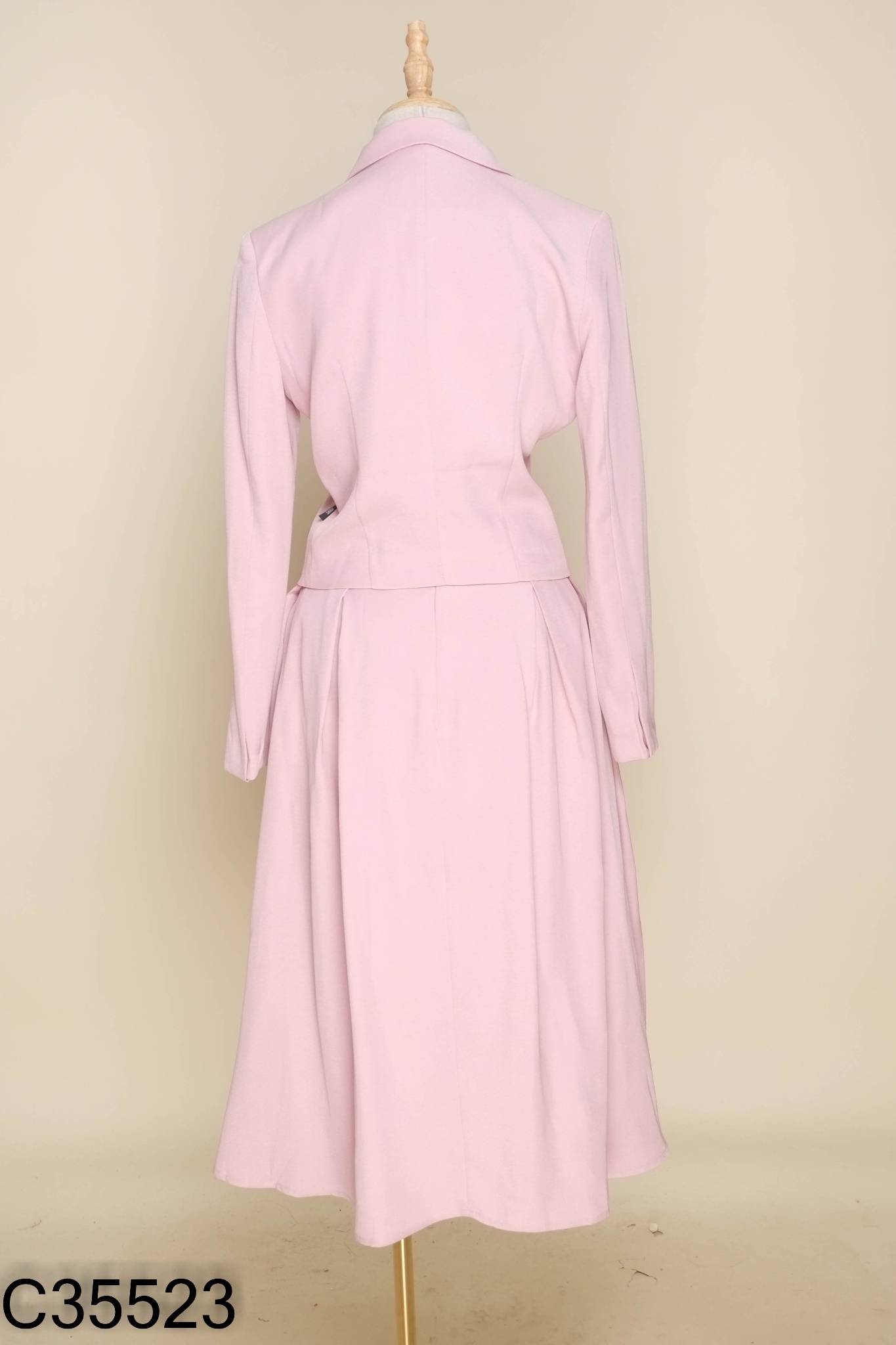 SET OZ MODA Áo dài tay + chân váy hồng