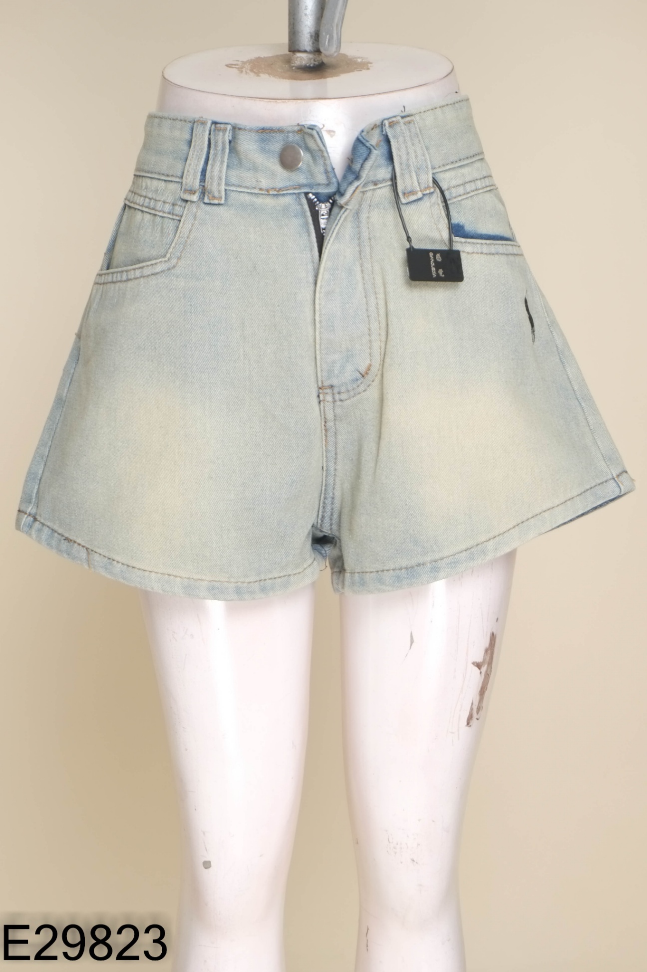 NEWTAG Quần jeans xanh bạc