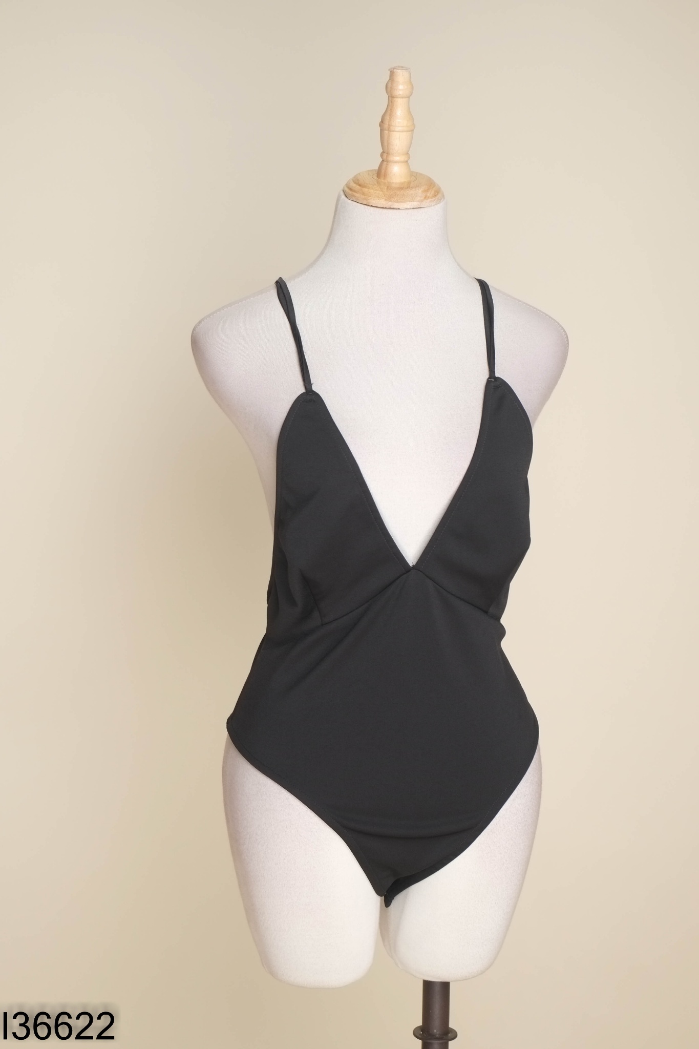 Bodysuit PHAM NGOC THANH đen phối dây