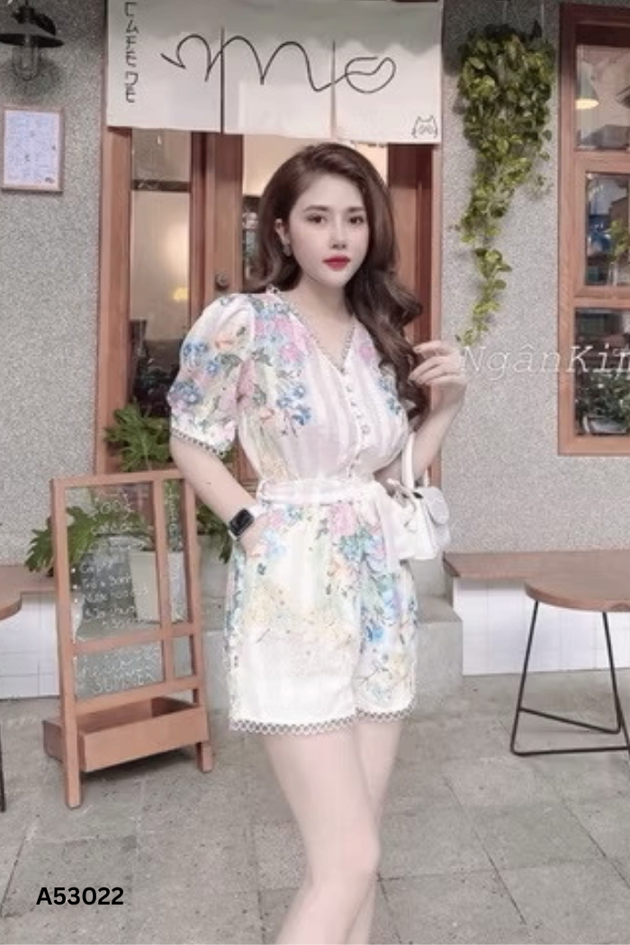 SET Áo voan be hoa hồng + quần short