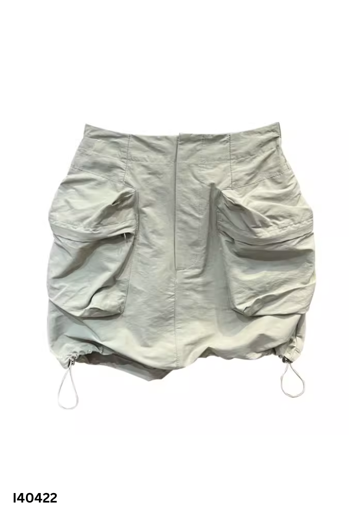 Chân váy kaki xanh nhạt