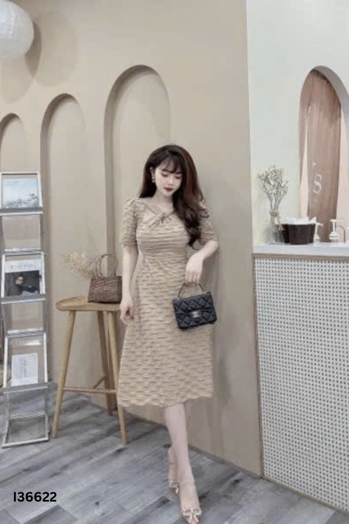 Váy nâu xoắn
