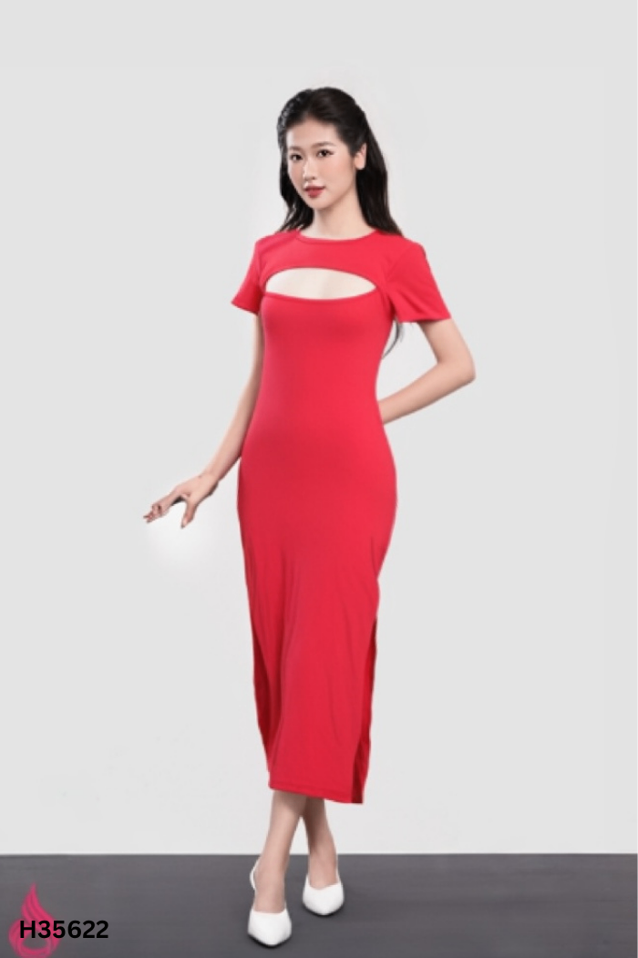 Váy BBSTORE đỏ trơn